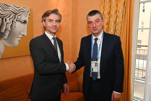 K. Budrys susitiko su buvusiu Sakarvelo premjeru: Lietuva remia kartvelų kovą už laisvę ir jų europinį pasirinkimą