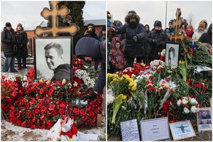 Mirties metinių dieną – žmonių susibūrimas prie A. Navalno kapo: veiksmų ėmėsi ir Rusijos pareigūnai