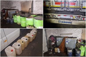 Muitininkai sulaikė sulaikė tris rusiškus vilkikus, iš kurių buvo nelegaliai nupilamas kuras