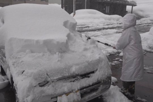 Japoniją kausto gausus sniegas: gyventojai įspėjami – tai dar ne pabaiga