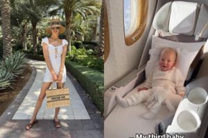 Inga Stumbrienė parodė netikėtą reginį lėktuve: beveik metukų sūnus mėgavosi akinančia prabanga