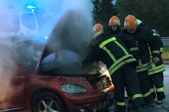 Naktį Kaune padegtas automobilis