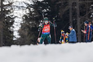 Pasaulio biatlono čempionate moterų estafetės komanda palypėjo aukščiau nei vyrų