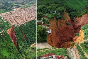 Atsivėrė milžiniška smegduobė: įvesta nepaprastoji padėtis, pavojus gresia šimtams žmonių