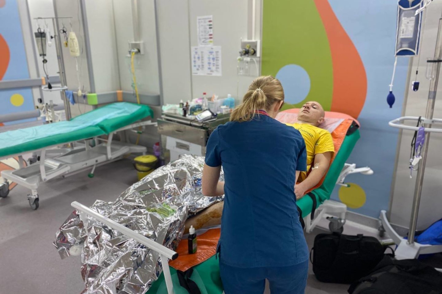 Ligoninė Ukrainoje.<br>OHMATDYT nacionalinės specializuotos vaikų ligoninės Kyjive nuotr.