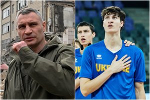 Legendinio boksininko Vitalijaus Klyčko sūnus Aleksandras debiutavo Ukrainos krepšinio rinktinėje
