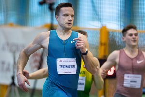 Lietuvos čempionatų rekordą pagerinęs G. Truskauskas: sprinto lygis Lietuvoje kyla