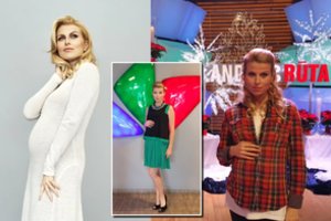 Kadrus su suapvalėjusiu pilvuku paviešinusi R. Mikelkevičiūtė kirto vėlyvosios motinystės kritikams: „Mane pribloškė“