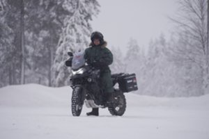 Šiauriausias pasaulio vietas motociklu pasiekęs K. Mieliauskas: šaltis – viena priežasčių, kodėl žmonės čia nevažiuoja