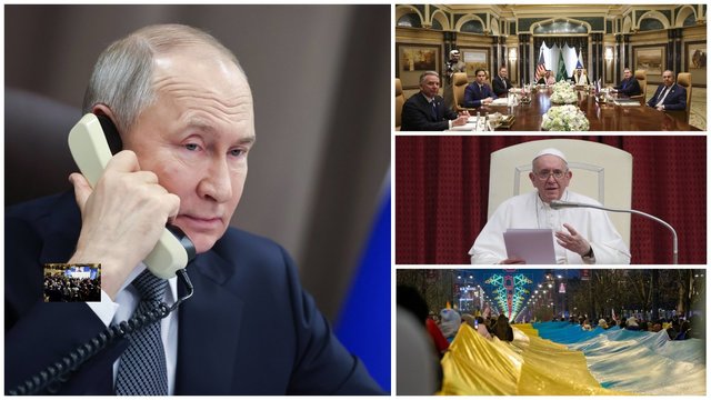 Svarbiausi vasario įvykiai: pasaulį sudrebinę skambučiai dėl Ukrainos ir neaiškus popiežiaus likimas