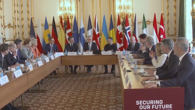 Londone surengtas Europos vadovų susitikimas: bus aptariami saugumo klausimai Ukrainoje
