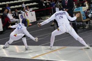 Europos jaunimo fechtavimo čempionate lietuvė K. Jonynaitė prasibrovė tarp 32 geriausiųjų