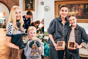 Edita ir Tatjana Lavrinovič su dukromis leido ypatingą popietę: mokėsi gaminti