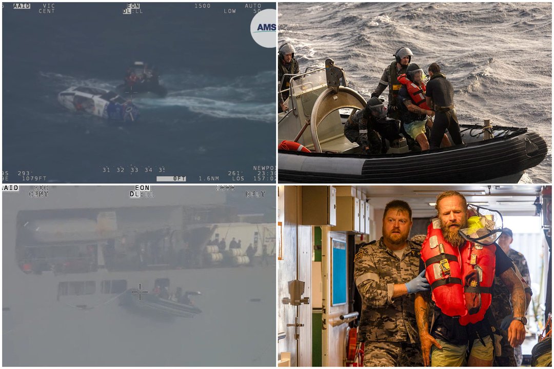 A.Mockaus gelbėjimo operacijos akimirkos. <br>Lrytas koliažas. 