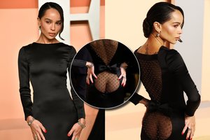 Aktorė Zoe Kravitz „Oskarų“ vakarėlyje kurstė aistras: pasimatė apnuogintas kūnas