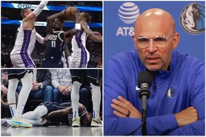 Po kontakto su J. Valančiūnu – „Mavericks“ žvaigždės trauma: sureagavo ir legendinis J. Kiddas