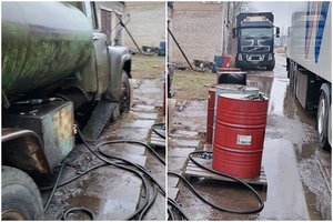 Jonavoje MKT pareigūnai užklupo neteisėtai dyzeliną iš rusiško vilkiko nupylinėjusį vairuotoją