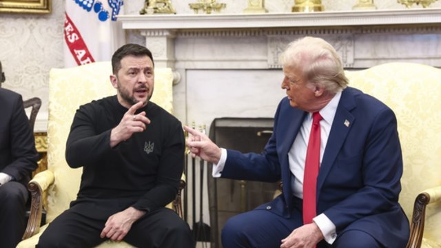 Iš D. Trumpo – padėka V. Zelenskiui: tikisi pataisyti santykius ir užbaigti karą