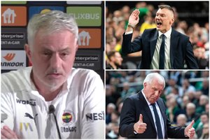 Kuriozas: garsusis J. Mourinho sumaišė Šarą su Ž. Obradovičiumi