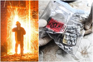 Bendromis policijos ir ugniagesių pastangomis Marijampolėje likviduota narkotikų slėptuvė