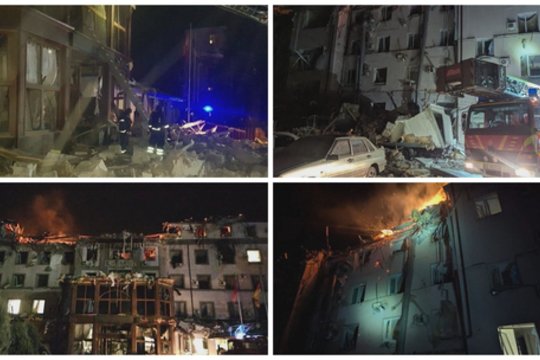 Kraupi rusų ataka Kryvyj Riho mieste: paleidę raketas į gyvenamuosius pastatus sužeidė 31 žmogų