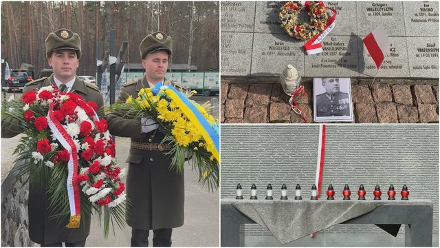 Minimos 85-osios Rusijos įvykdytų karo belaisvių žudynių metinės: prie Kyjivo pagerbtos aukos