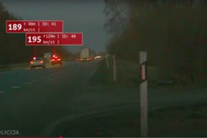 Latvijos policija parodė, kokiais greičiais aplink Rygą laksto BMW vairuotojai – rekordininkas pasiekė 199 km/val. 