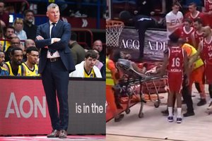 Šaro auklėtinių dominavimas Italijoje pažymėtas ant neštuvų išgabentu „Olimpia“ žaidėju
