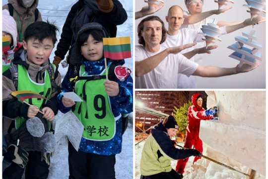 Supratę, ką iš sniego sukūrė lietuviai, japonai negalėjo atplėšti akių: „Žmonių reakcija buvo audringa“