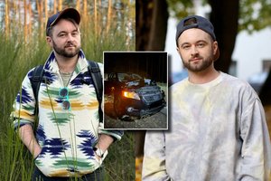 Dominykas Vaitiekūnas pateko į avariją: parodė, kas liko iš automobilio