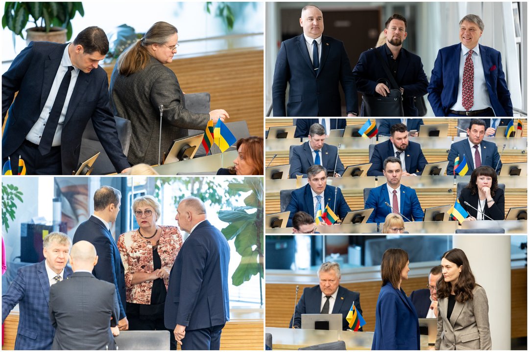 Seimo pavasario sesijos pradžia<br>Lrytas koliažas