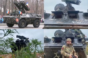 Ukrainoje pirmąkart pastebėta tokia karo mašina