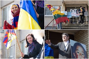 Prie Kinijos ambasados – Tibeto rėmėjų protestas: politikų reikalaujama atkreipti dėmesį į žmogaus teises