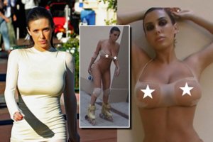 Nuogutėlė Bianca Cenosi vėl drebina internetą: Italijos gatvėse pasirodė be drabužių