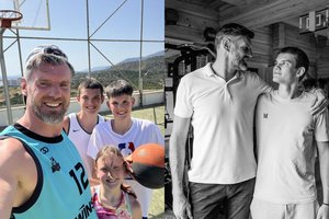 K. Lavrinovičiaus šeimoje – ypatinga šventė: pilnametystės sulaukusiam sūnui skyrė jautrius žodžius