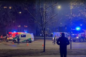 Smarki avarija Kaune – į Kauno klinikas nedelsiant išvežti du vairuotojai