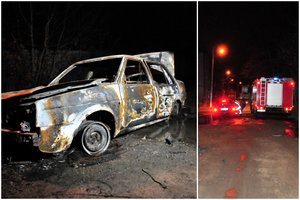 Mįslingas padegimas Vilniuje: sudegė du vienos šeimos automobiliai, nuostoliai viršija 15 tūkst. eurų