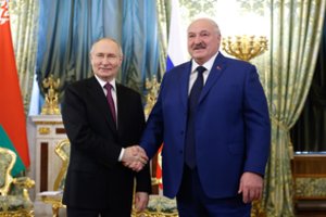 Maskvoje su V. Putinu susitikęs A. Lukašenka: JAV neturi jokio plano Ukrainai