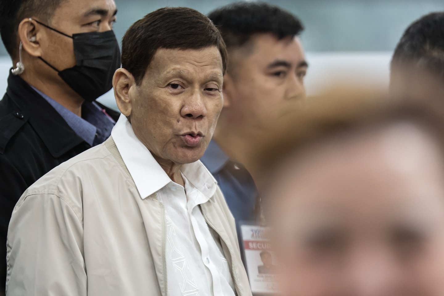 Buvęs Filipinų prezidentas R. Duterte pirmą kartą stos prieš TBT