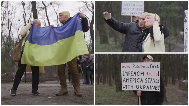Kyjive – protestas prieš D. Trumpą: „Koziris pirmenybę teikia Rusijai“