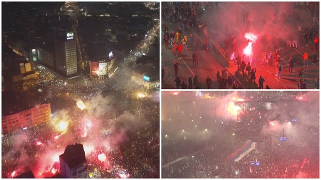 Tūkstančiams stojus prieš korupciją – sąmyšis Belgrade: perspėja, kad situacija gali tik aštrėti
