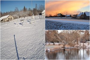 Dalį Lietuvos užklojo sniegas, naktį spaudė beveik 9 laipsnius siekiantis šaltis: skelbia, ko laukti toliau