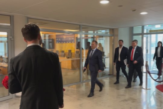 Seime – T. V. Raskevičiaus protestas: parlamentarams įteikė gedulo gvazdikų
