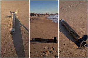 Melnragės paplūdimyje jūra į krantą išmetė neįprastą radinį: jį išgabeno į saugią vietą