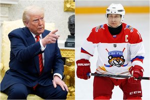 Laukia cirkas ant ledo? Skelbiama, D. Trumpas sutiko su netikėtu V. Putino pasiūlymu