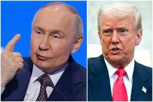 D. Trumpo ir V. Putino pokalbio apžvalga: ką sutarė ir kur nuomonės išsiskyrė