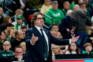 „Barcelona“ žaidimą su olimpinio sprinto finalu sulyginęs A. Trinchieri užtikrintas geru „Žalgirio“ pasirodymu