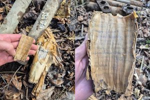 Karys rado artilerijos sviedinio tūtą su Lietuvos partizanų laiškais