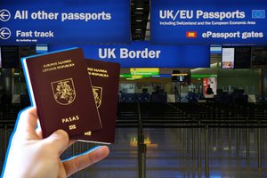Keliaujančiųjų į Jungtinę Karalystę laukia pokyčiai – jau netrukus pasų rodyti nebereikės
