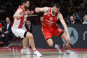 Fenomenalu: sezono mačą sužaidęs R. Giedraitis tempė „Crvena zvezda“ į pergalę prieš Eurolygos lyderius